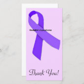 Ziekte van Hodgkin Bedankkaart (Voorkant / Achterkant)