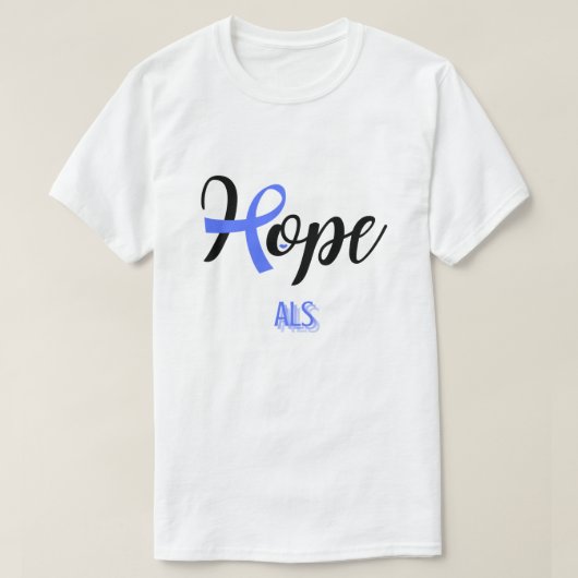 ZIEKTE VAN HOPE/ALS/LOU GEHRIG/UNISEX T-SHIRT (Design voorkant)