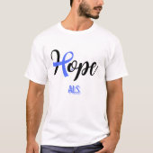 ZIEKTE VAN HOPE/ALS/LOU GEHRIG/UNISEX T-SHIRT (Voorkant)