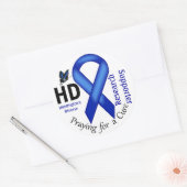 Ziekte van Huntington ZvH Bewustzijnsonderzoek Ond Ronde Sticker (Envelop)