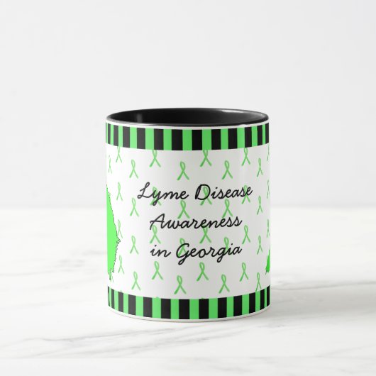 Ziekte van Lyme Bewustzijn in Georgia Coffee Mok (Midden)