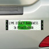 Ziekte van Lyme Bewustzijn in Pennsylvania Bumper Bumpersticker (Op auto)