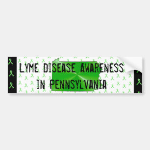 Ziekte van Lyme Bewustzijn in Pennsylvania Bumper Bumpersticker