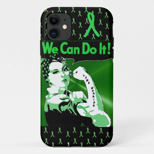 Ziekte van Lyme bewustzijn "We Can Do It" Lyme War Case-Mate iPhone Case (Achterkant)