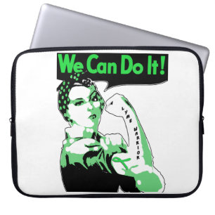 Ziekte van Lyme bewustzijn "We Can Do It" Lyme War Laptop Sleeve