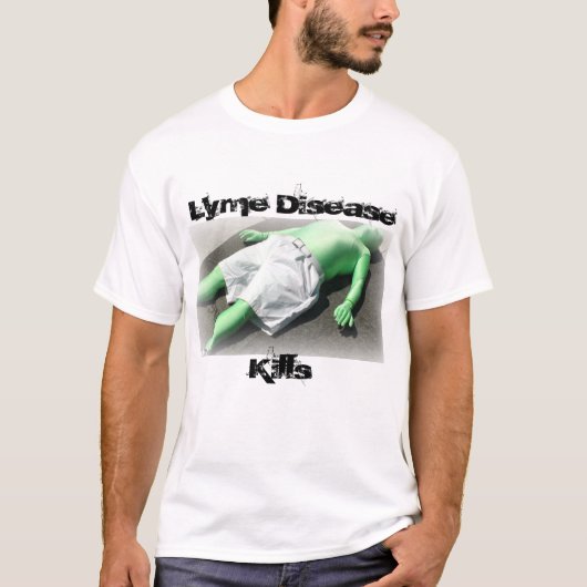 Ziekte van Lyme doodt T-shirt (Voorkant)