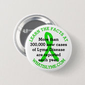 Ziekte van Lyme feiten knop Ronde Button 5,7 Cm (Voorkant /achterkant)