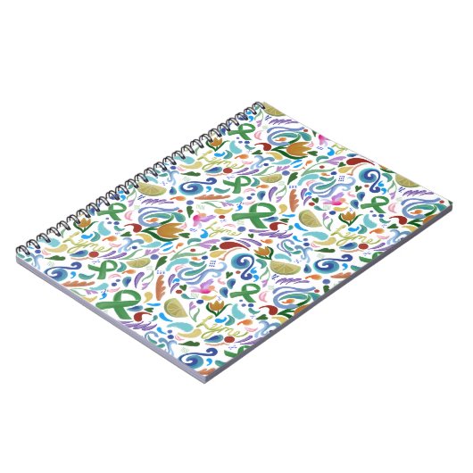 Ziekte van Lyme Gifts, Groene Lintbewustzijn Notitieboek (Linkerzijde)