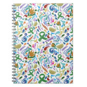 Ziekte van Lyme Gifts, Groene Lintbewustzijn Notitieboek (Voorkant)