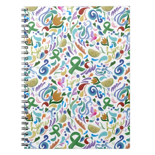 Ziekte van Lyme Gifts, Groene Lintbewustzijn Notitieboek (Voorkant)