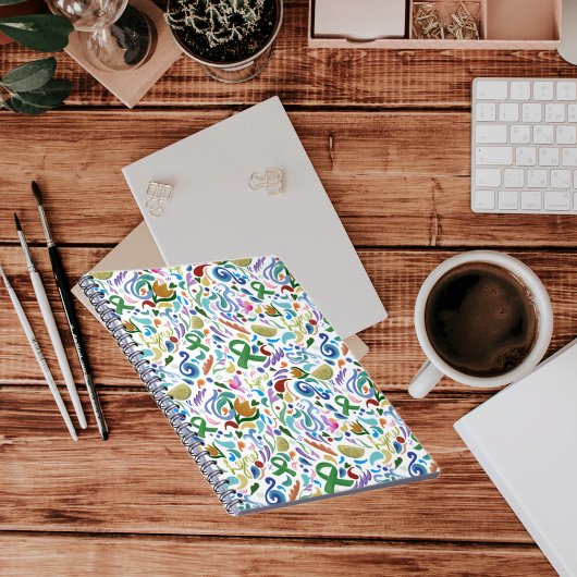 Ziekte van Lyme Gifts, Groene Lintbewustzijn Notitieboek