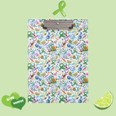 Ziekte van Lyme, groen lint, Limoen, Kantoor klemb Klembord