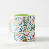 Ziekte van Lyme, Groene Lintbewustzijn Tweekleurige Koffiemok (Voorkant links)