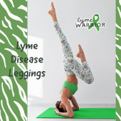 Ziekte van Lyme Groene Lintbewustzijn Yoga Leggings