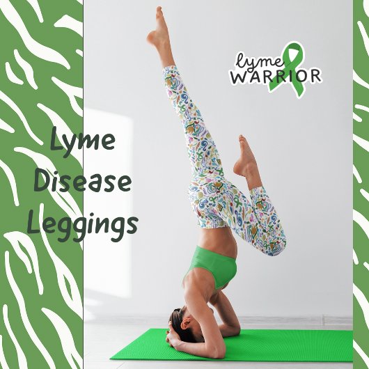 Ziekte van Lyme Groene Lintbewustzijn Yoga Leggings