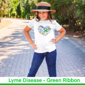 Ziekte van Lyme Hart, Groene Lintbewustzijn, Meisj T-shirt