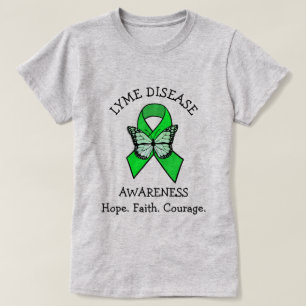 Ziekte van Lyme Hoop Trouw Moed T-shirt
