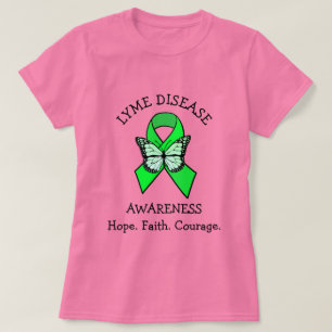 Ziekte van Lyme Hoop Trouw Moed T-shirt