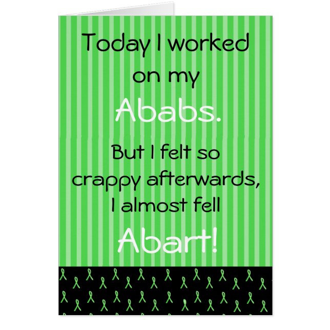 Ziekte van Lyme Humor Kaart (Voorkant)