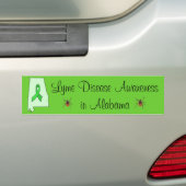 Ziekte van Lyme in Alabama bumpersticker (Op auto)
