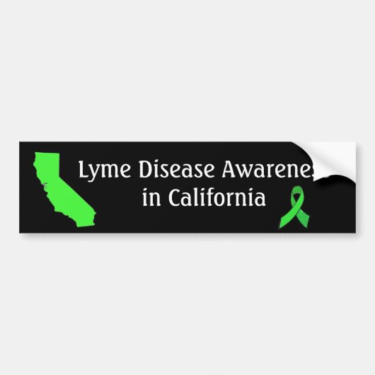 Ziekte van Lyme in California Bumpersticker (Voorkant)
