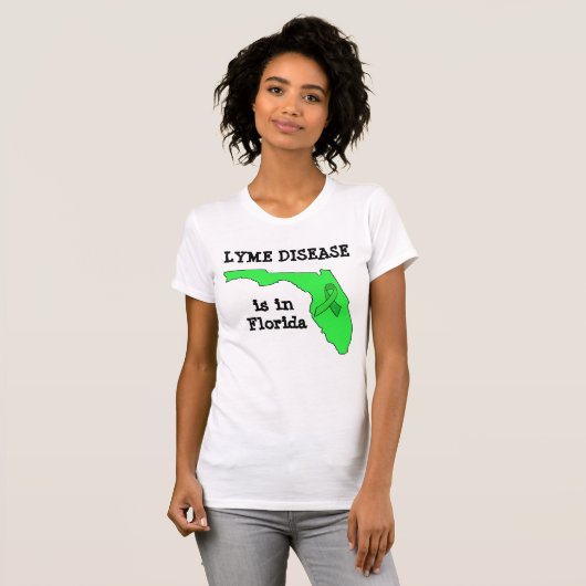 Ziekte van Lyme in Florida Awareness Shirt (Voorkant volledig)