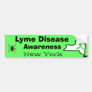 Ziekte van Lyme in New York bumpersticker