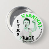 Ziekte van Lyme, "Lyme Rage" Knop Ronde Button 7,6 Cm (Voorkant /achterkant)