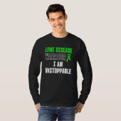 Ziekte van Lyme Overlevende Aankomst Bewustheid T-shirt (Voorkant volledig)