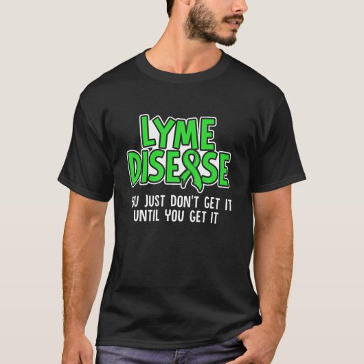 Ziekte van Lyme Overleving Infectie Warrior Awaren T-shirt (Voorkant)