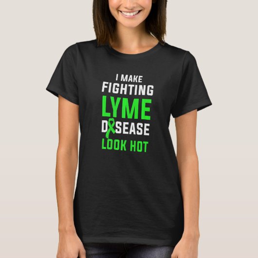Ziekte van Lyme Overleving Warrior Bewustheid 3 T-shirt (Voorkant)
