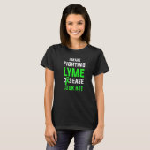 Ziekte van Lyme Overleving Warrior Bewustheid 3 T-shirt (Voorkant volledig)