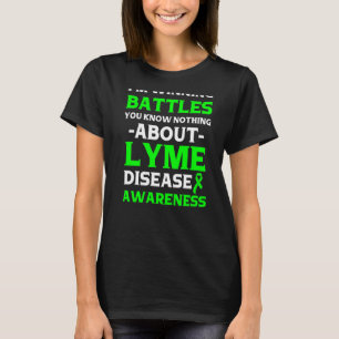 Ziekte van Lyme Survivor Warrior Awareness 12 T-shirt