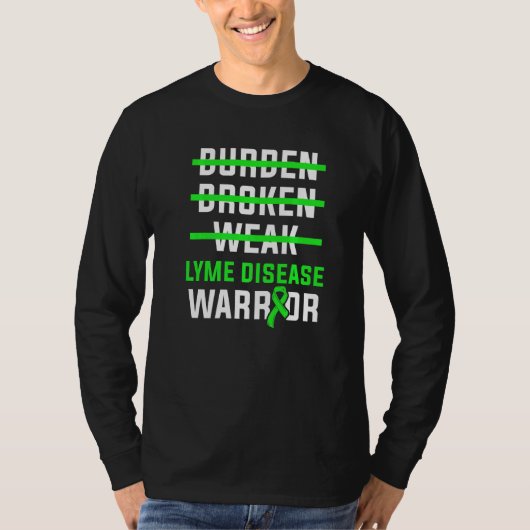 Ziekte van Lyme Survivor Warrior Awareness 24 T-shirt (Voorkant)