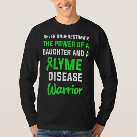 Ziekte van Lyme Survivor Warrior Awareness 27 T-shirt (Voorkant)