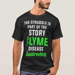 Ziekte van Lyme Survivor Warrior Awareness 28 T-shirt