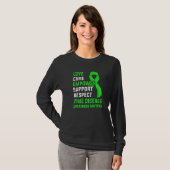 Ziekte van Lyme Survivor Warrior Awareness 40 T-shirt (Voorkant volledig)