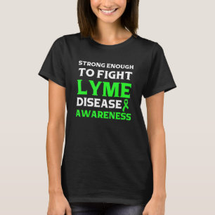 Ziekte van Lyme Survivor Warrior Awareness 41 T-shirt