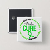 Ziekte van Lyme vindt een crème Vierkante Button 5,1 Cm (Voorkant /achterkant)