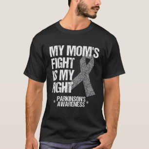 Ziekte van Parkinson Bewustzijn Mama's Gevecht Zil T-shirt