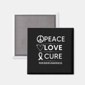 Ziekte van Parkinson Bewustzijn Vrede Liefde Cure Magneet (Voorkant / Achterkant)