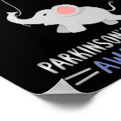 Ziekte van Parkinson Bewustzijnheid Mentale ziekte Poster (Hoek)