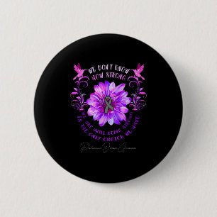 Ziekte van Parkinson bewustzijnsbloem We weten het Ronde Button 5,7 Cm