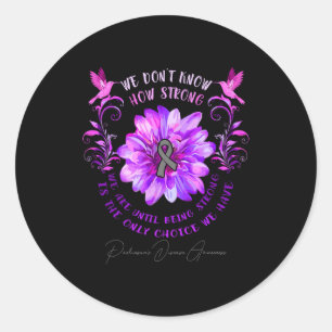 Ziekte van Parkinson bewustzijnsbloem We weten het Ronde Sticker