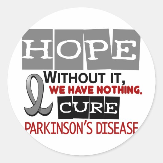Ziekte van Parkinson HOPE 2 Ronde Sticker (Voorkant)