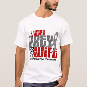 Ziekte van Parkinson Ik DRAAG GRAY VOOR MIJN VROUW T-shirt