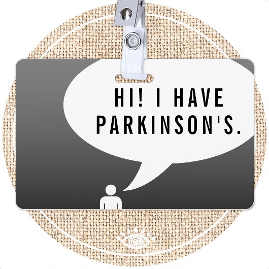 Ziekte van Parkinson stripverhaal bubbel Badge
