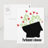 ziekte van parkinson, ziekte van parkinson, tulp briefkaart (Voorkant / Achterkant)