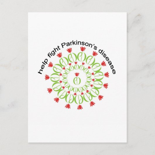 ziekte van parkinson, ziekte van parkinson, tulp,  briefkaart (Voorkant)
