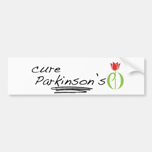 ziekte van parkinson, ziekte van parkinson, tulp,  bumpersticker (Voorkant)
